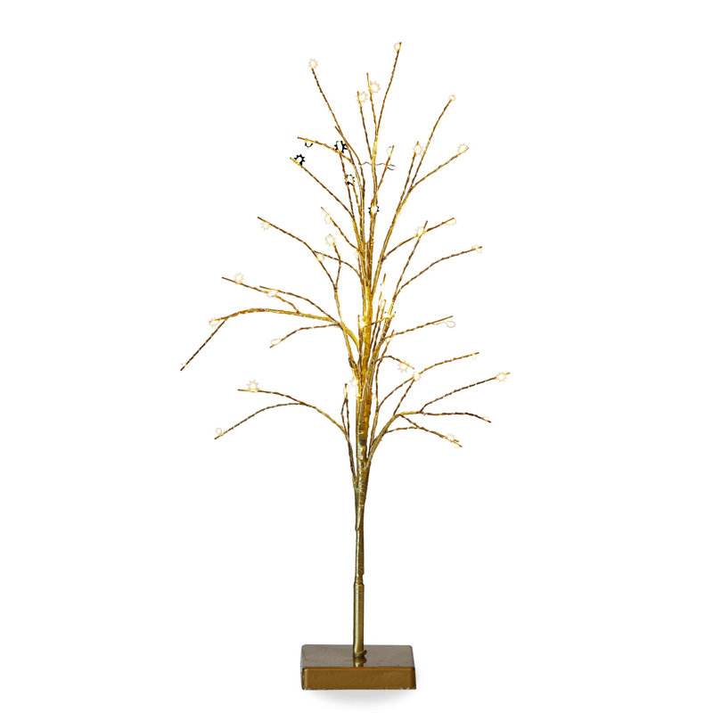 Glint Led Tree Tall, Gold