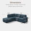 Canapé modulaire en L Brunella-1290152694-1290152697