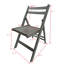 Ensemble de 4 chaises pliantes en bois-1512750909