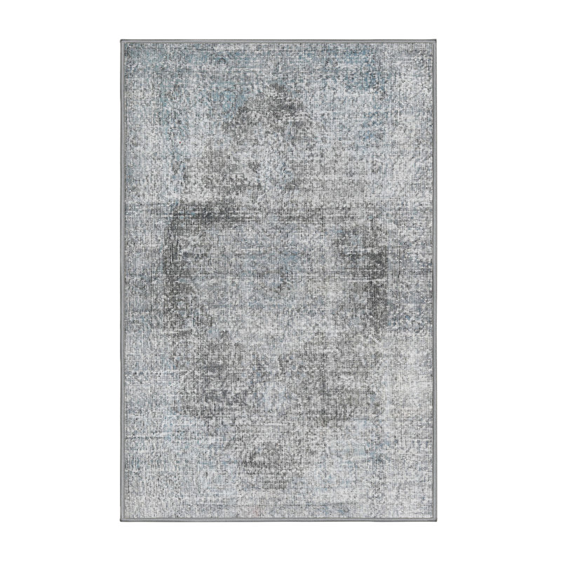 Tapis traditionnel blanc / gris, Rectangle 2 pi x 4 pi