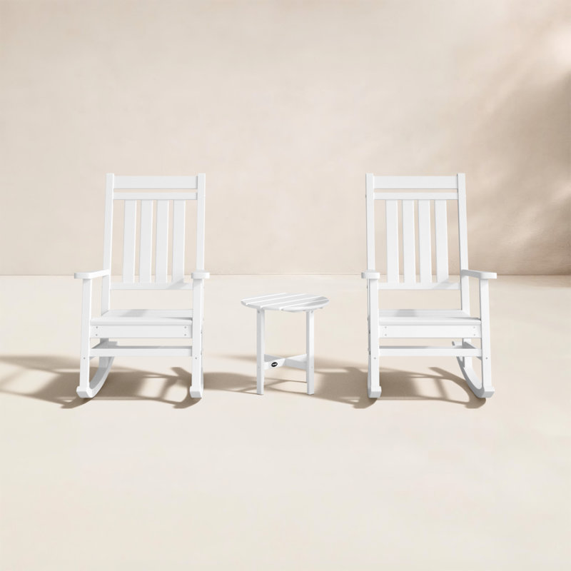POLYWOOD 2 - Ensemble de sièges pour personne, Blanc