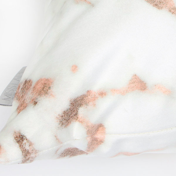 Pillow Cover, Pink/White, No Fill