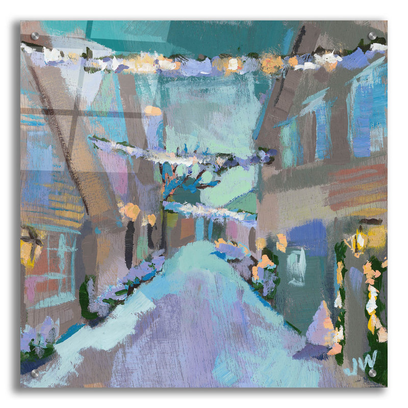 «Holiday Street Lights» par Jenny Westenhofer, H 24 po x l 24 po x P 0,2 po