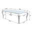 Ensemble de salle à manger rectangulaire 5 pièces 81 po noir et chrome-725001419