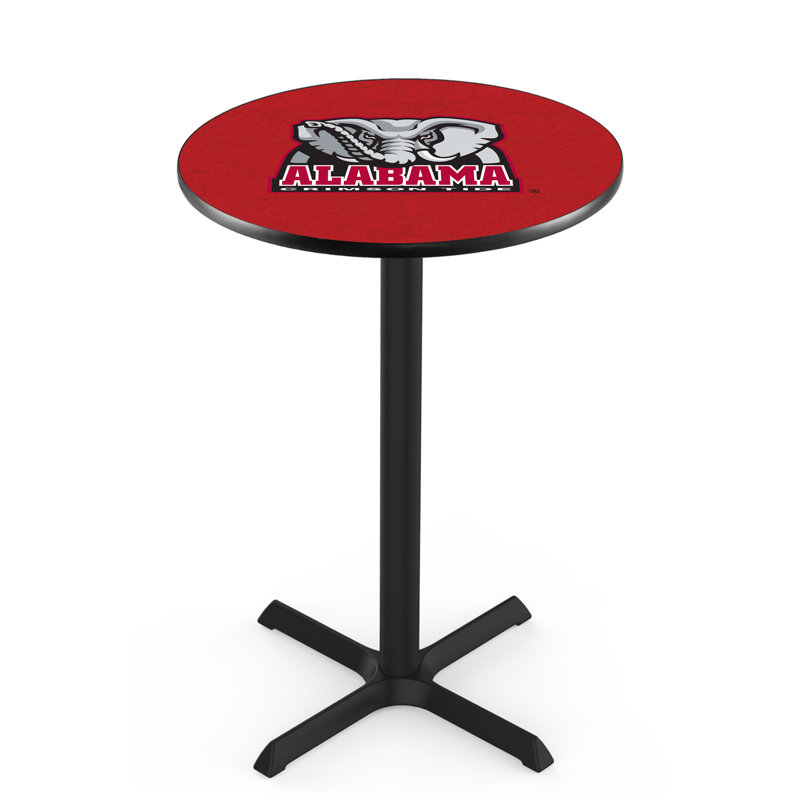 Round Metal Base Dining Table, University of Alabama - Elephant Logo