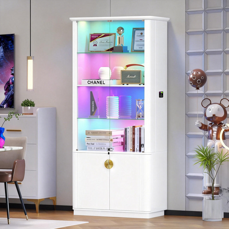 Display Cabinet, White