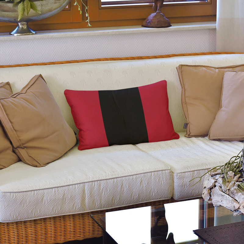 Housse de coussin lombaire Atlanta, Atlanta, Noir/rose