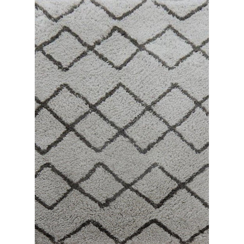 Tapis gris / noir touffeté à la main Gilmore, 5 pi x 7 pi 6 po