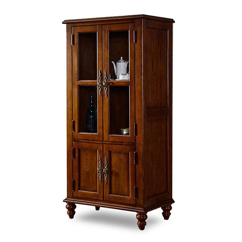American Light Luxury Solid Wood Accent Cabinet