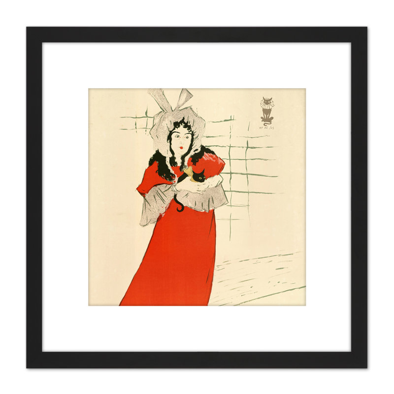 Toulouse-Lautrec Irish Singer May Belfort by Henri De Toulouse-Lautrec - Single Picture Frame Painting