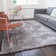 Feather Shag Solid Colour Synthetic Area Rug