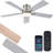 52" 5-blade Ceiling Fan with LED Light Kit and Remote Control-1977167548-1972329154