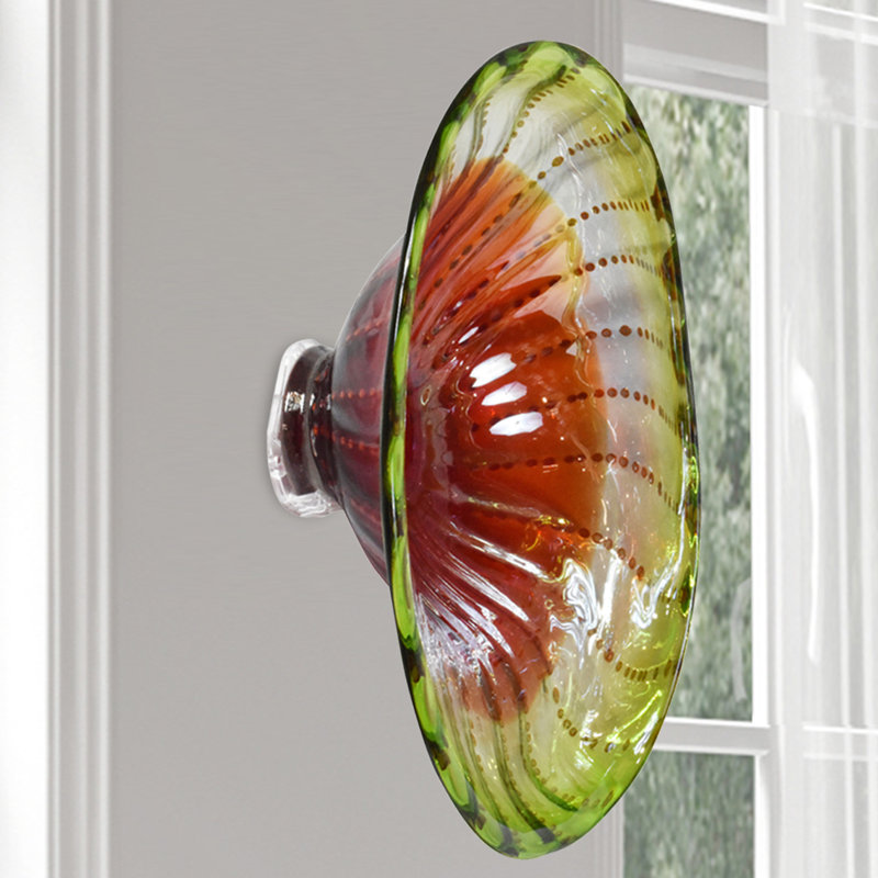 Handmade Traditional Plants & Flowers Wall Decor on Glass