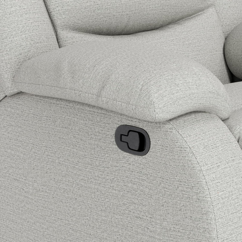Fauteuil inclinable manuel - Fauteuil inclinable moderne en tissu avec accoudoirs et dossier - Canapé simple confortable pour le salon, la chambre à coucher ou le cinéma maison