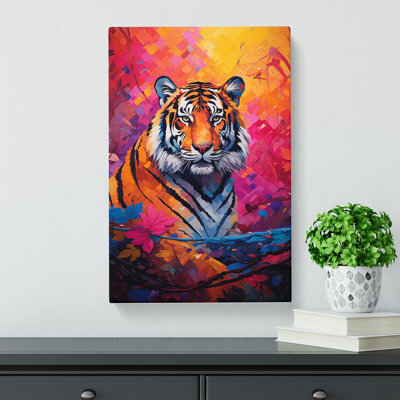 Tiger Colour Field - Rectangle Print