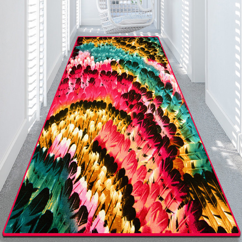 Antibacterial Hall Carpet, 100% Polyester, 31.5 x 39.4 inches | Non-Slip Underside, Machine Washable | Pile Height: 0.4 inches, 700 g/m² | Perfect for High Traffic Areas, Easy to Clean & Maintain