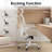 Ergonomic Office Chair, Home Office Desk Chair With Headrest, High Back Computer Chair With Armrests And Adjustable Lumbar Support For Home Office Study Room,White & Khaki-1420434866