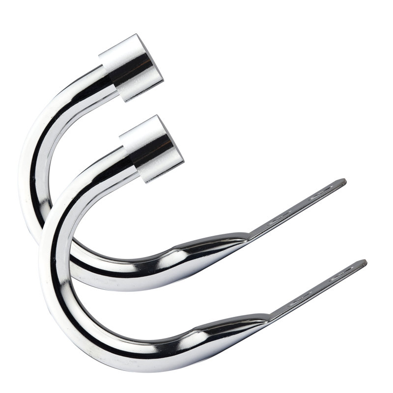 Full Stop Chrome 20cm Curtain Holdback, Chrome