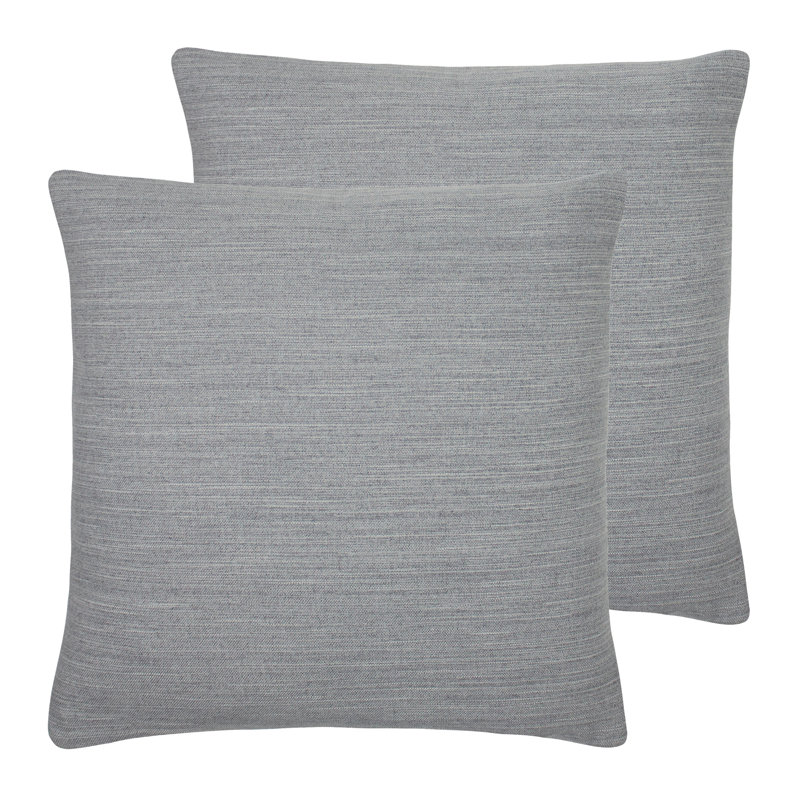 Square Throw Cushion, Steel