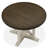 Crystell Round Solid Wood Base Dining Table