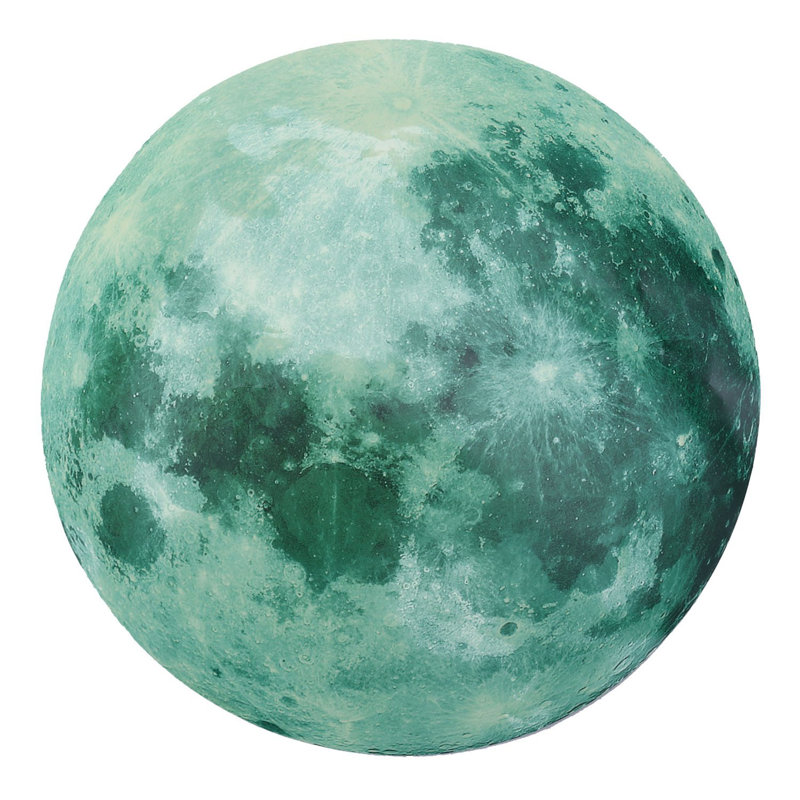 Adhésif décoratif étoiles lumineuses et planète lune