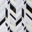 Amari Polished Marble And Aluminum Mosaic-995789256
