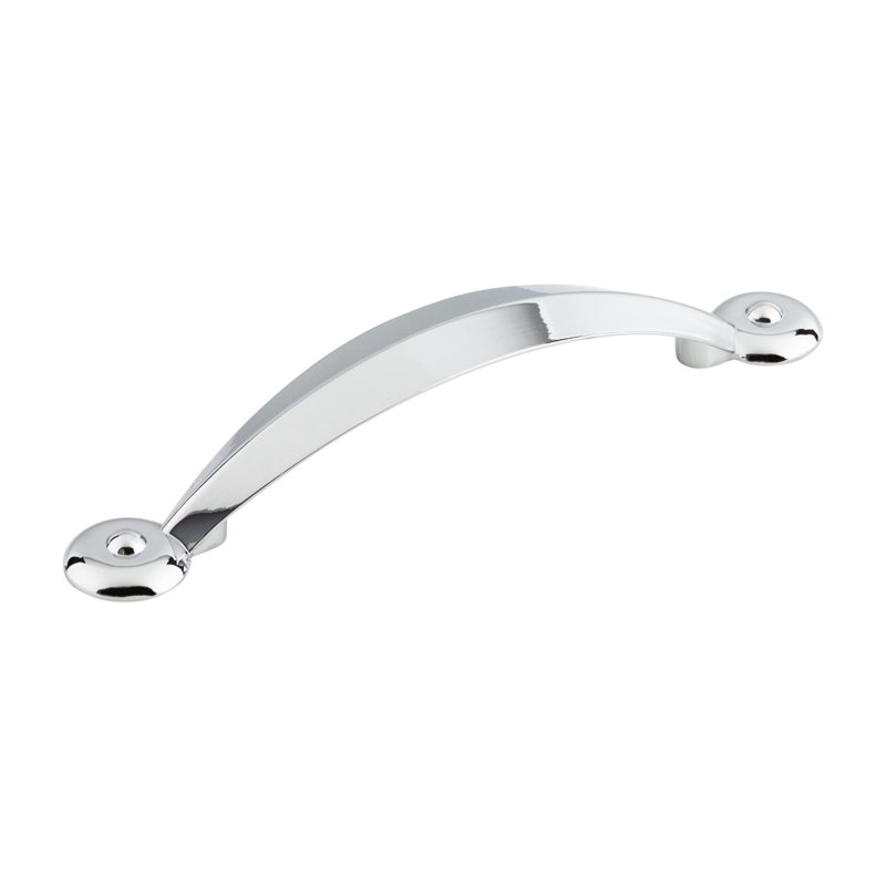 Angle Bar pull, Polished Chrome, 3 3/4" Center to Center