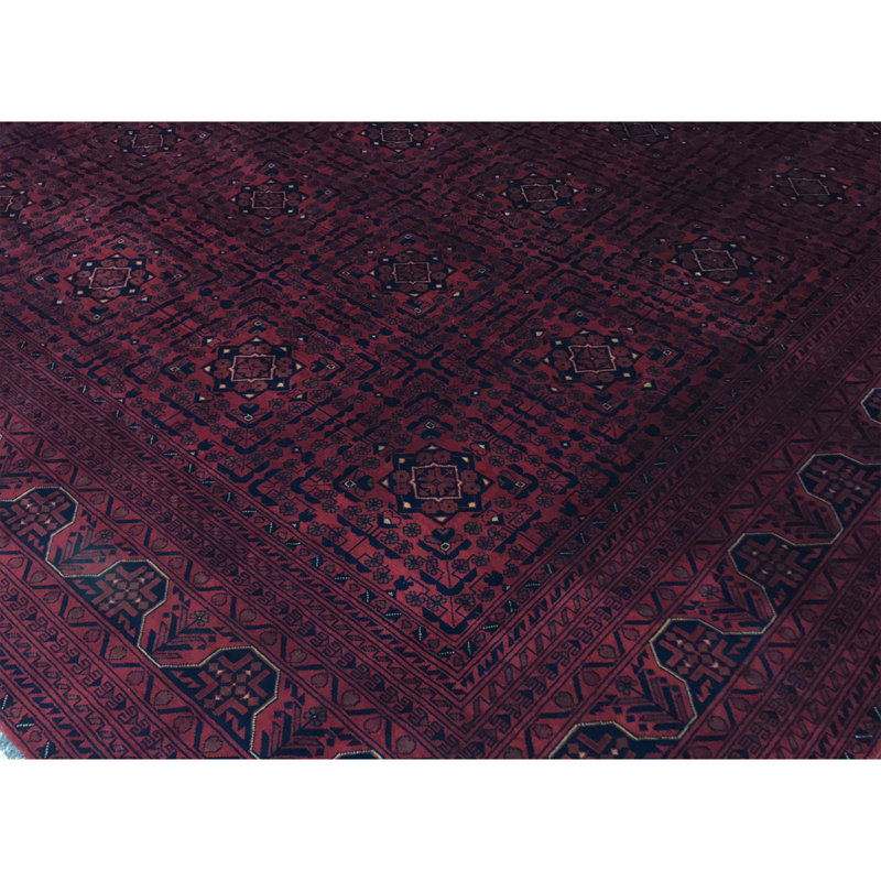 Hand-Knotted High-Quality Red Area Rug