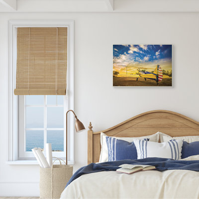 " Americana Plane Open Field Early Evening Sky " by John Slemp