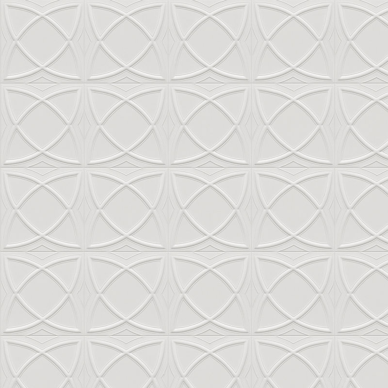 Carreaux de plafond en polystyrène 20X20 avec panneaux décoratifs à coller pour une installation facile à faire soi-même, ainsi que pour la rénovation de la maison et du sous-sol. R13 Saturn, Lot / 8