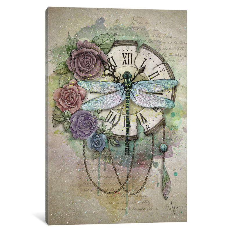 Time Flies by Marine Loup - Wrapped Canvas Gallery-Wrapped Canvas Giclee, 66.04 cm H x 45.72 cm W x 1.91 cm D