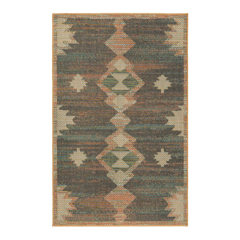 Tapis tissé à la machine Barnesville, Rectangle 3 pi 11 po x 5 pi 11 po