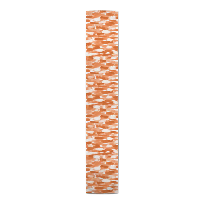 Colier Rectangle Polyester Table Runner, 72" x 16", Orange