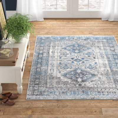 Tapis oriental bleu royal Fitz