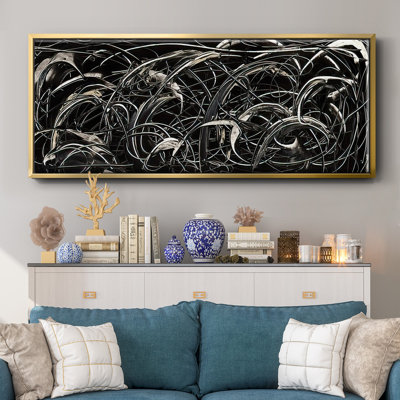 Linear Movement I - Framed Canvas