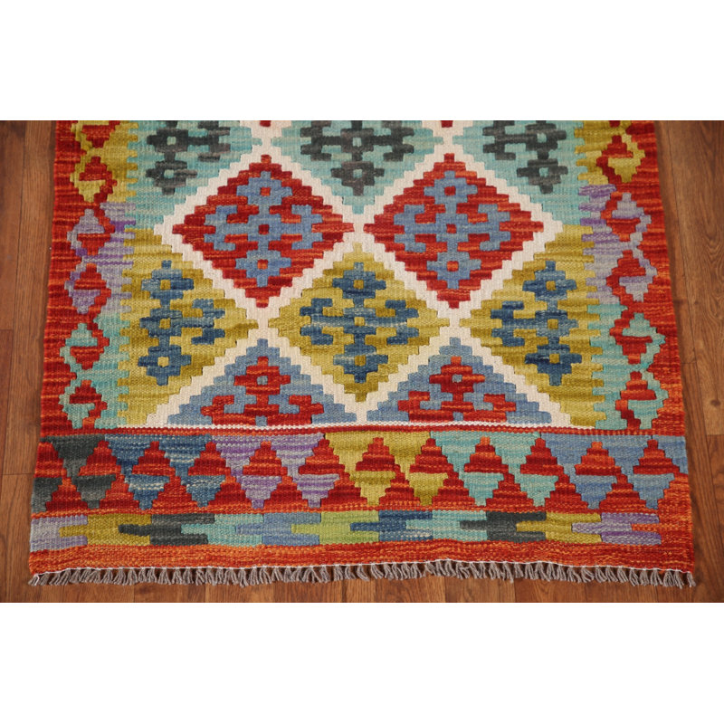 South Western Kilim Wool Oriental Rug 3x4