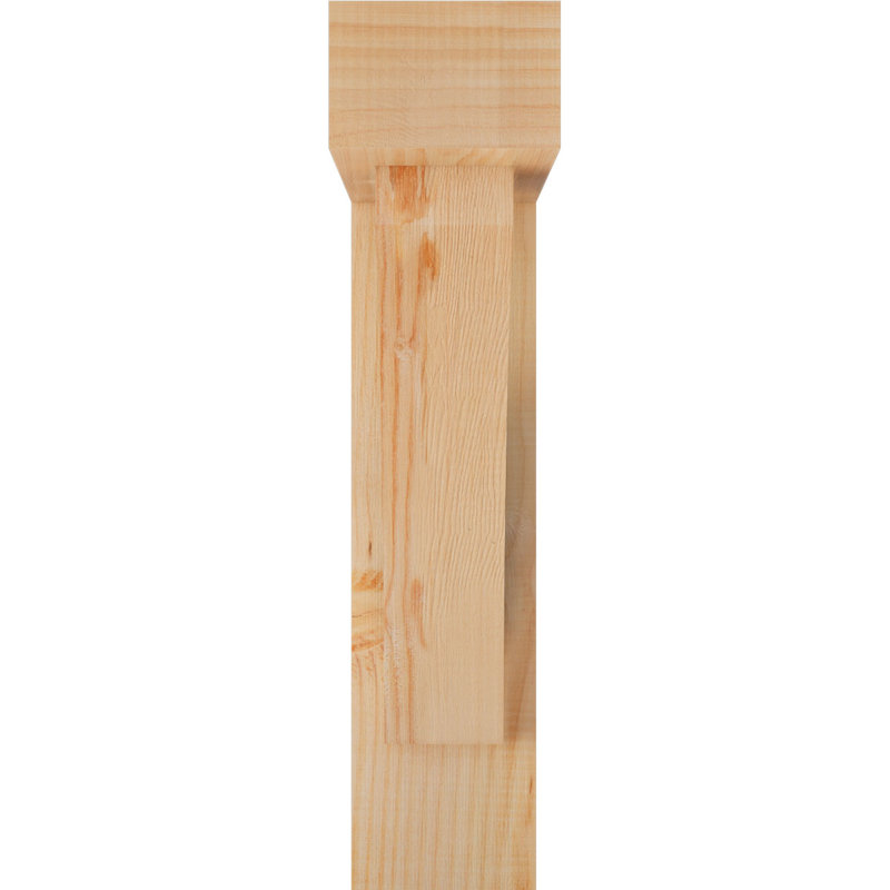 Thorton Block Bracket with Offset Brace, 24 x 20, 5 1/2"W Douglas Fir (Smooth)