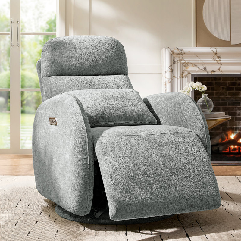 Fauteuil inclinable pivotant Abelie, Gris