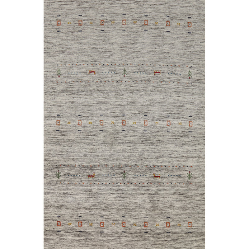Tribal Wool Gabbeh Oriental Rug 4x6
