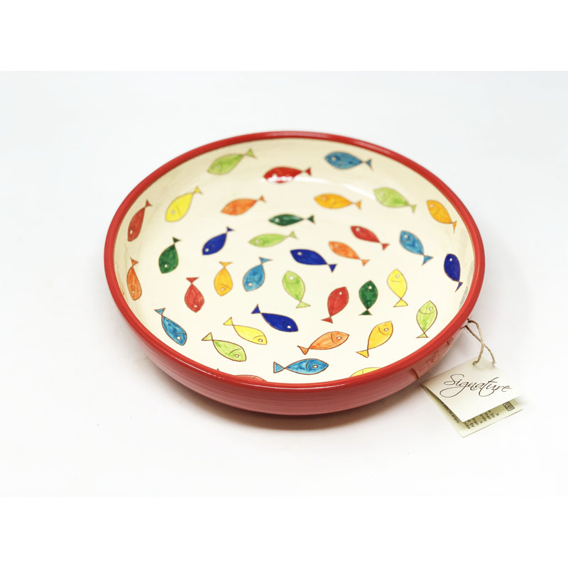 August Grove Kelci Ceramic Salad Bowl