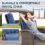 Ensemble de canapé modulaire d'extérieur en forme de L avec chaises pivotantes Valierius, parfait pour les patios et les jardins-1034175671