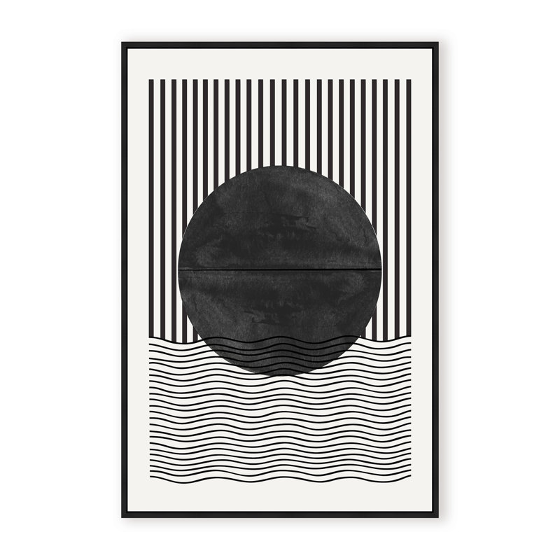 BaB No10. Print by The Miuus Studio, 48" H x 32" W x 1.125" D, Framed Print, Black