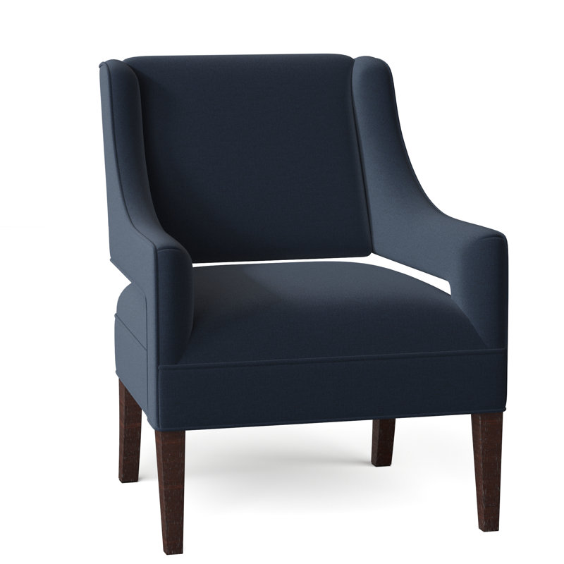 Fauteuil l 27 po Madison, Espresso, Polyester indigo 8789
