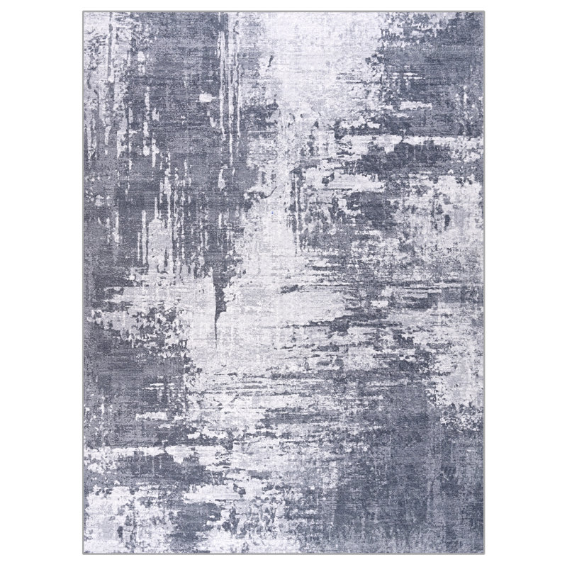 Fillender Modern Area Rugs Non-Slip Washable Abstract Soft For Living Room, Rectangle 4' x 6'