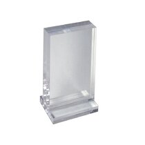 FixtureDisplays 1PK 8.5 X 11 Clear Acrylic Sign Holder For Tabletops,  Vertical Table Tent Frame Photo Sign Menu, Bottom Insert 11193-2-8.5X11  Peel Off Protective