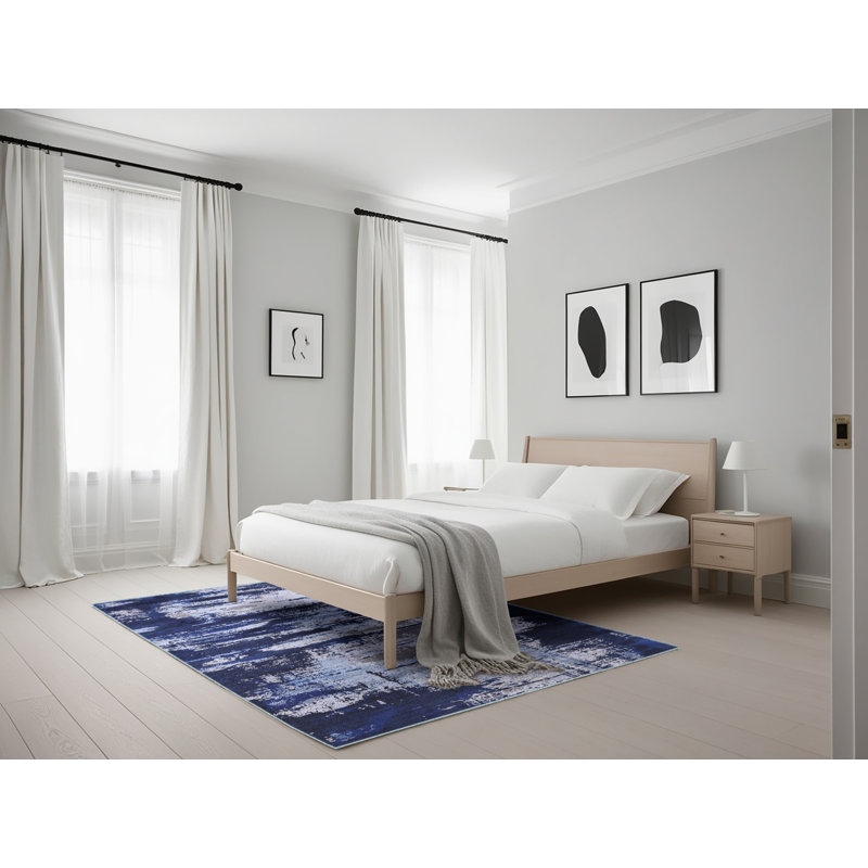 Brogden Abstract Indoor Rug, Rectangle 5' x 7'