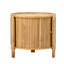 Table de bout en rotin et armoire