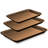 NutriChef Non-Stick Steel 3 Piece Cookie Sheet Set