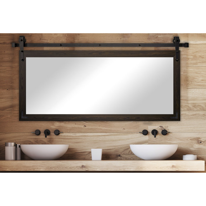 Black Rustic Bathroom Vanity Mirror