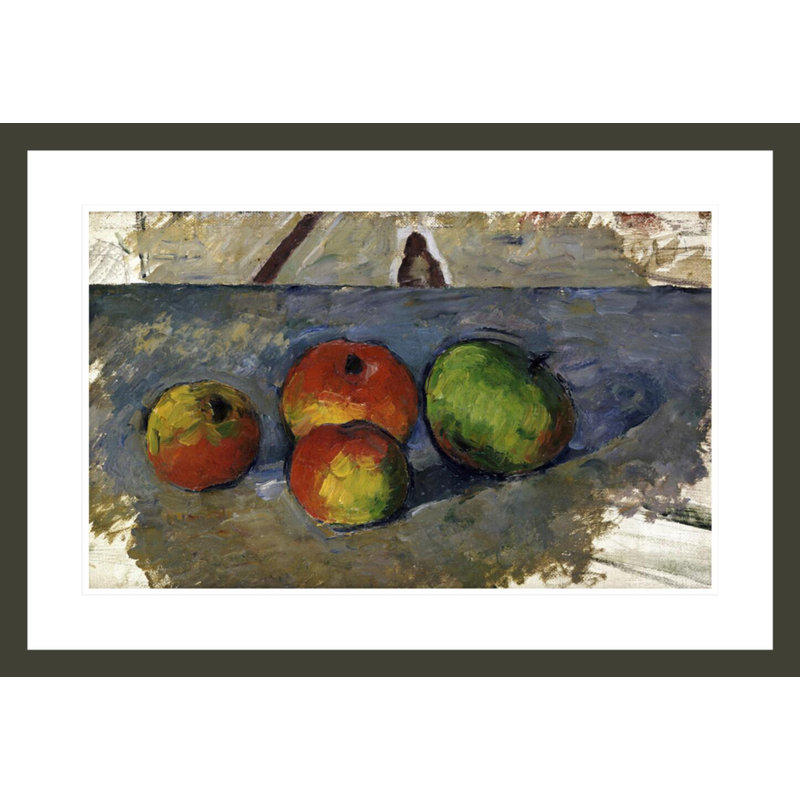 Quatre pommes par Paul Cézanne, H 20,41 po x l 29,5 po